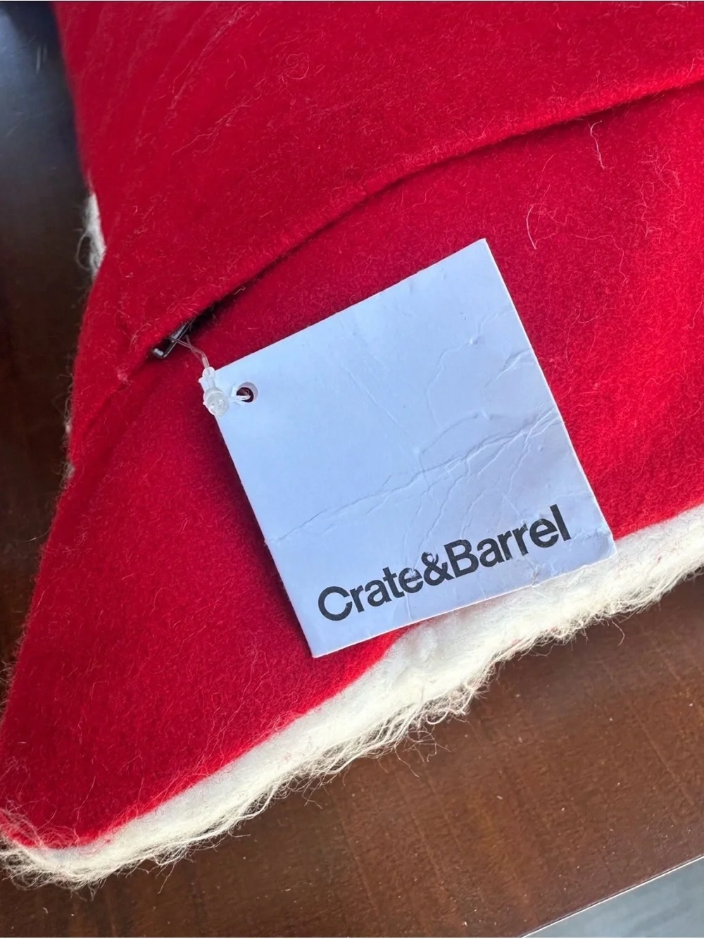 Crate & Barrel Polar Bear Throw Pillow
